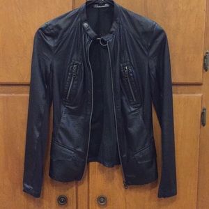 Faux leather jacket